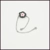 Bracelet Chaine Fleur Noire 063