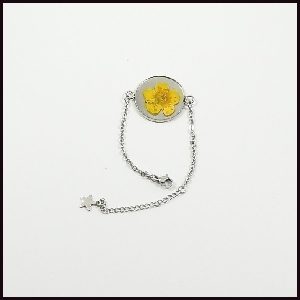 bracelet-resine-chaine-cabochon-fleur-jaune-016
