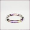 Bracelet Resine Double Violet Colorant A 009