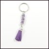 porte-cle-perles-violet-frange-violet-155b