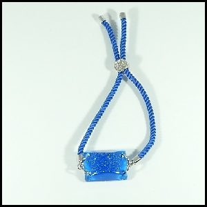 bracelet-cordon-tresse-résine-rectangle-bleu-paillettes-223